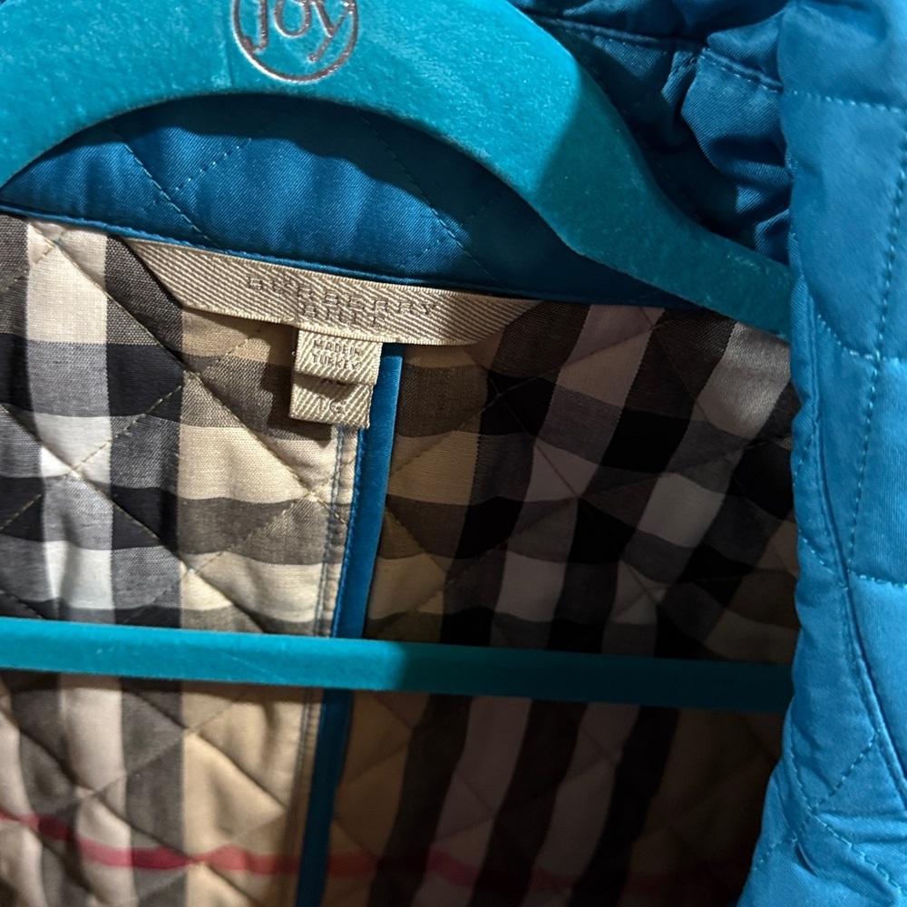 Burberry Blue Quilted Jacket - Picture 7 of 7
